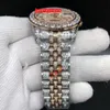 Hot Sell Full Diamond Men's Watches Top Fashion Boutique Diamond Watches Hip Hop Rap Style Populära världen över populära automatiska klockor