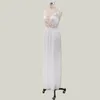 Sexy Sheer Lace Beach Bridal Gowns Appliqued Bohemian Wedding Dresses Capped Sleeves High Split Chiffon Summer Dresses2520