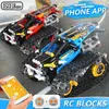 Creator App Remote Control Programming Car Building Blocks Cegły RC Tracked Racer Technic 13032 13036 Model Dzieci Boże Narodzenie Prezenty Urodzinowe Zabawki dla dzieci