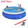 Piscina de nata￧￣o l￭quido lede grossa piscina de estrutura de ver￣o piscina inflat swim para crian￧as adultos banheiro banheira banheira bate -ardoor crian￧as 4759645