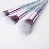 Cepillos de maquillaje Set Purple Ken 10pcs Foundation Blush Blending Blending Eyeshadow Make Up4243243