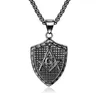 2018 Men Hip Hop Mason Pendant Halsband 316L Rostfritt stål Fashion Vintage Masonic Halsband Male Hiphop Jewelry Gifts5625535