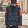 Ön Büyük Cep Kazak Ceketler Erkekler 2017 Sonbahar Yarım Fermuar Hoodie Ceket Erkek Hip Hop Rahat Rüzgarlık Ceket Streetwear JL04