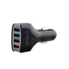 Carregador Rápido 3.0 Car Charger 7A QC3.0 Turbo carregamento rápido 4 USB Car Carregador de Celular para Sumsung Xiaomi Universal