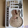 Placage acajou corps en bois massif bois de saule floral LP guitare électrique faisant des accessoires matériels