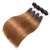 Braziliaanse Virgin Haar 1B30 Ombre Menselijk Haar Inslagen 1028 inch 3 Bundels 1b 30 Haarproducten Twee Tonen Kleur Yiruhair9862615