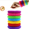 Natuurlijke Mosquito Repellent Armband Eva Milieubescherming Anti-Mosquito Armband Elastische Spiraalvormige Elephone Coil Ring Touw LSK33