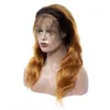 Brazilian Virgin Hair 13X4 Lace Front Wig 1B/30 Ombre Human Hair Body Wave Wigs 12-32inch 1B 30
