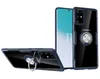 Pour Samsung Galaxy S20 étui avec anneau béquille clair hybride souple TPU dur PC Protection couverture de téléphone pour Samsung S20 Plus S20 Ultra