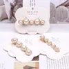 Pearl Hair Clips For Women Handmade Geometric Barrettes Triangle Square Hairpins Snap Styling Accessories