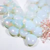 Wholesale Charms High quality Love heart-shaped massage opal stone Bead 45mm non-porous DIY Jewelry making free shiping 1pc