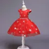 Fille Halloween Robes À Volants Gaze Étoiles Perle Arc Ceinture Cosplay Robe Avec Chapeau De Sorcière Enfants Designer Vêtements Filles Bébé Fille Robes RRA1938