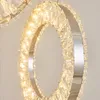 Led crystal chandeliers modern staircase chandelier fishing line suspension long hanging ceiling lamps country house loft lamp76398655777