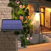 2020 Nouveau levé solaire lumières extérieures intérieures 16 LED suspension solaire lampe de lumière pour le camping Éclairage étanche pour la décoration de jardin de jardin