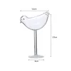 Creative Bird Shaped Cocktail Glass Cup Individualitet Margarita Champagne Molecule Smoked Goblet Home Party vinglas 200 ml