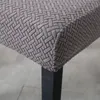 Ny sammet jacquard matstol täcker spandex elastisk stol slipcover fodral för stolar stretch jul omslag bröllop