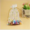 Sacchetti di gioielli regalo di Natale Sacchetto di caramelle in raso di organza Borsa per giocattoli 11 colori Sacchetti per gioielli a cuore Sacchetti per imballaggio per feste di nozze Diverse dimensioni