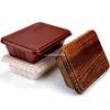フードコンテナ箱木製穀物デザイン使い捨てスナックパッキングボックスマイクロレーブなPPお弁当箱