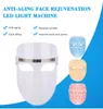 Hem Använd 3 färger LED Face Mask PDT LED Light Therapy Mask Facial Skin Åtdragning Föryngring Skönhetsmaskin CE-godkännande DHL Gratis Ship