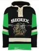 Dakota du Nord Fighting Sioux University Hoodies 7 TJ Oshie 16 Brock Boeser 33 Cam Johnson 9 Drake Caggiula Tous les maillots cousus en gros