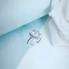 Anillo de bodas de la lágrima brillante anillo de diamante de la CZ para Pandora de lujo de plata de ley 925 de mujeres conjunto original sistema de la caja de envío gratuito