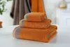 3PCS Towel Set Dark Gray Cotton Large Thick Bath Towel Bathroom Hand Face Shower Towels Home For Adults Kids toalla de ducha2262