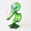 Tubos de fumar vidro alienígena verde / azul / Âmbar disponível acessório de fumo Dab Rig Water Bongs