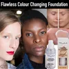 30ml TLM Color Changing Liquid Foundation Cream Trucco Cambia il tono della tua pelle semplicemente sfumando