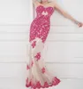 Роскошные вечерние платья на заказ с кружевными аппликациями и цветными кристаллами с открытыми плечами и шлейфом, пышные платья для выпускного вечера HY0706