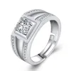 Crystal CZ Diamant Ringar Par Förlovningsring Bröllopsringar för Kvinnor Fashions Cubic Zirconia Rings Party Smycken Lovers Presenter