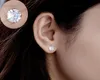 Real 925 Sterling Silver Stud Earrings Classic 68mm Round Created Moissanite Earrings for Women wedding Jewelry female CX2006248948131