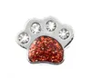 Hurtownie 100 Sztuk / partia 8mm Rhinestones Paw Slide Charm, Fit dla DIY 8mm Bransoletka Nadgarstek Moda Biżuteria