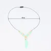 Baby Teething Toy Silicone Training Baby Teethers Necklace Feather Pendant Necklace Chewing Toy Gifts Beads Pacifier Clip