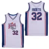 Jimmer Fredette #32 Shanghai Sharks-teamkleur voor heren, wit gestikt Jimmer Fredette-shirt S-XXL