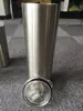 Dünne Trinkgläser mit Deckel und Strohhalmen, 590 ml, doppelwandiger Edelstahl, Vakuum-gerade Tassen, Outdoor-Isolierung, Kaffeetassen