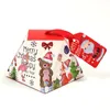 DIY Christmas Candy Box Merry Christmas Gift Paper Box Bell Christmas Tree Red Green Box Xmas Candy Cookies Wrap Boxes