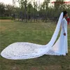New Best Selling Elegant Cut Edge White Ivory Champagne Cathedral Length One Layer Wedding Veil Alloy comb Meidingqianna Brand