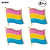 Nonbinary Pride Brooches Lapel Pin Flag badge Brooch Pins Badges 4PC