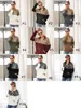 10 stilar Kvinnor Sherpa Leopard Patchwork Pullovers Soft Fleece Sweater Coat med fickor Vinter Varm tjock Sweatshirt Outwear Topps M793