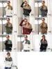 10 Styles Women Sherpa Leopard Patchwork Pullovers Soft Fleece Sweater Coat With Pockets Winter Warm Thick Sweatshirt Outwear Tops M793