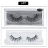 En stock ! Super beaux cils de vison 3D purs cils faits à la main désordre naturel cils de vison