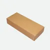 Låda typ Kraft Paper Presentlåda Wrap Black Brown Color Blank Box Easy Montering Packing Box For Wedding Cookies Chocolat Presentförpackning