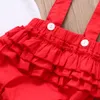 Nuovo stile neonate vestiti manica corta pagliaccetto solido + pantaloni tuta girasole 2 pezzi neonate vestiti bambini autunno abbigliamento set