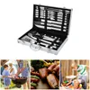 Bbq Gebruiksvoorwerpen Barbecue Grillset Tas Roestvrijstalen Kit Gebruiksvoorwerp Accessoires Camping Outdoor Koken Tools2848347