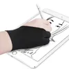 Артистские перчатки Artist's Anti-Fouling Printage Glove Black Два пальца Плевая левая рука Анти-пота Графика Таблетки Перчатки Живопись K798