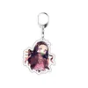 열쇠 고전적인 애니메이션 악마 슬레이어 : Kimetsu No Yaiba Key Chains 양면 키 체인 코스프레 아크릴 펜 던 트 열쇠 고리 홀더