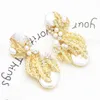 Boucles d'oreilles en feuilles de feuilles pour femmes Bridal Déchirure des boucles d'oreilles suspendues Perles Jijouaux Accessoires1755990