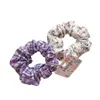 Woman Printed Floral Hair Accessories Hair Ties Scrunchies Girls Rubber Band Elastic Hairband Ornaments Hair Gum Rope