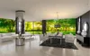 풍경 벽지 3D 녹색 신선한 나무 거실 전체 집 배경 벽 장식 벽화 벽지 3D 종이 벽