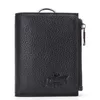 100 Kuh Leder Männer039s Wallet RFID männliche Portmane Short Cuzdan Herren Kartenhalter Coin Geldbörse Cartera Hombre Man039s Wallet M6695062